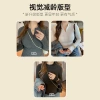 This is a new large-sized autumn and winter long-sleeved semi-high-neck velvet base layer for women. It can be worn as an inner layer with a mid-neck for a high-end look and can also be worn as an outer layer details Picture